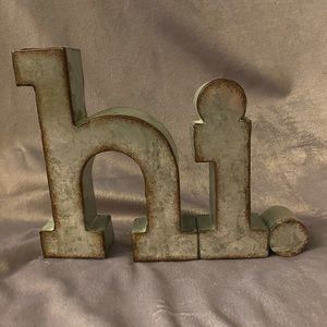 8-inch Tin hi. Sign